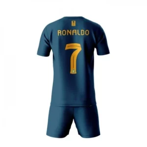 AL NASSR Cristiano Ronaldo 7 Barn Borta Fotbollströja 2023 2024