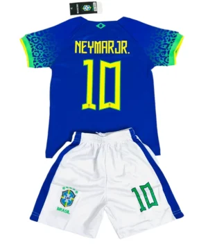 Brasilien Neymar Jr 10 Barn Borta Fotbollströja 2022