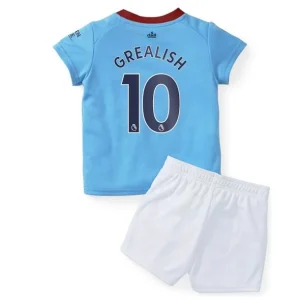 Manchester City Jack Grealish 10 Fotbollströja Barn Hemmaställ 2022-23