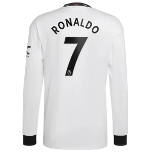 Manchester United 2022-23 Cristiano Ronaldo 7 Långärmad Borta Fotbollströja