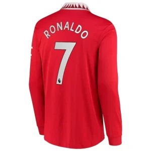 Manchester United 2022-23 Cristiano Ronaldo 7 Långärmad Hemma Fotbollströja